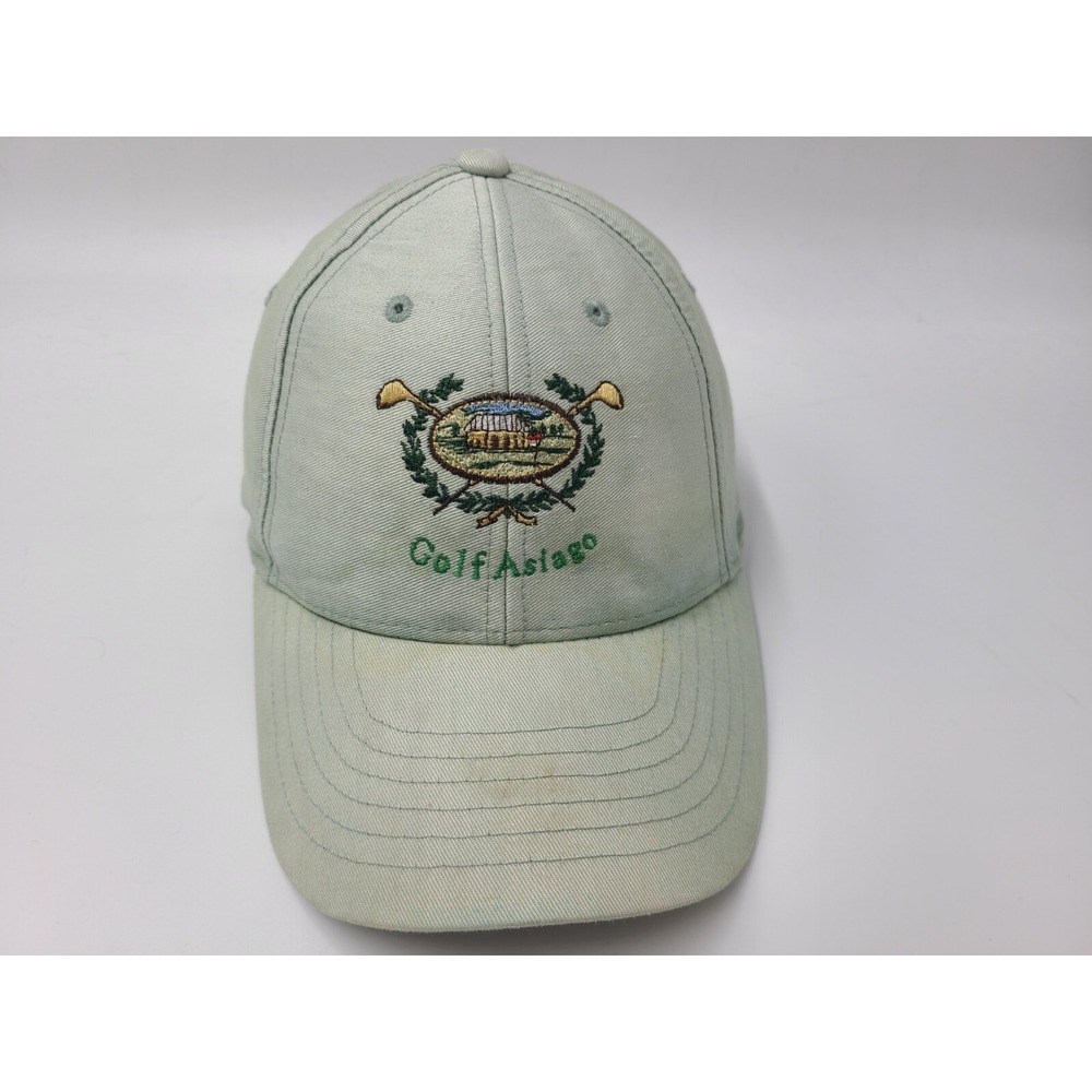 Vintage Golf Club Asiago Distressed Snapback Hat‎ Cap Course Dad Men Women Green